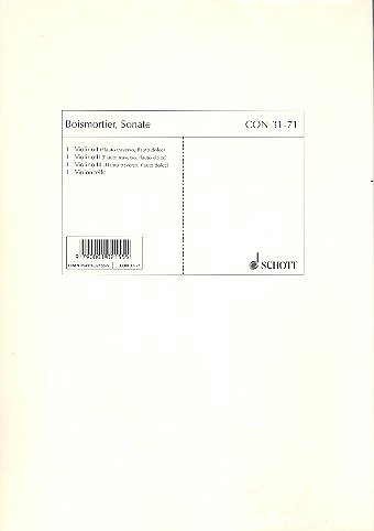 J.B. de Boismortier: Sonata a-Moll op. 34/6 