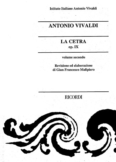 A. Vivaldi: La Cetra Vol.2 (Violin Concertos Op.9) (Part.)