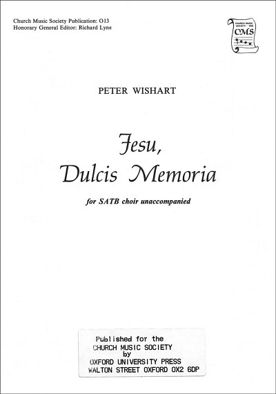 P. Wishart: Jesu, Dulcis Memoria, Ch (Chpa)