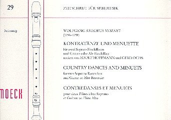 W.A. Mozart: Kontrataenze + Menuette
