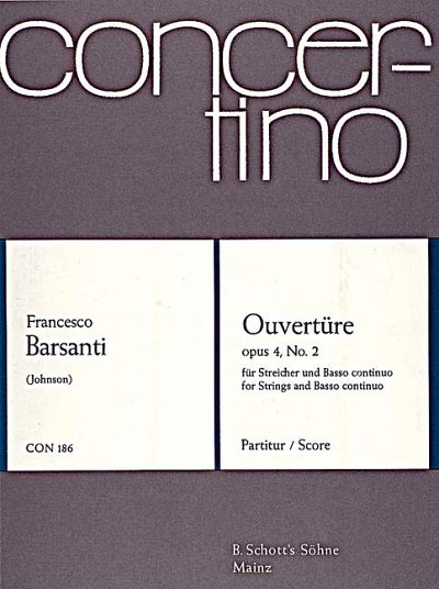 F. Barsanti: Overture D Minor