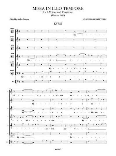 C. Monteverdi: Missa In Illo Tempore (Chpa)