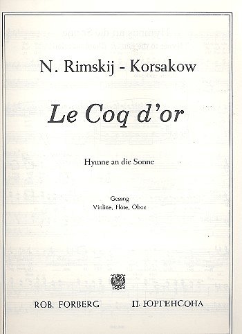 N. Rimski-Korsakow: Le coq d'or (Der goldene H, GesKlav (Bu)