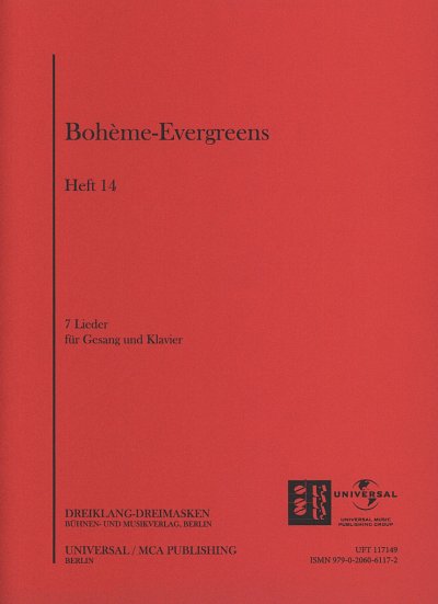 Bohème Evergreens, Heft 14, GesKlav