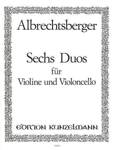 J.G. Albrechtsberger: 6 Duos, VlVc (Stsatz)