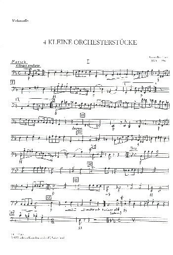 A. Bruckner: 4 kleine Orchesterstücke, Sinfo (Vc)