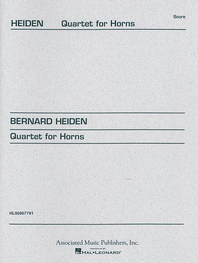 B. Heiden: Quartet for Horns, 4Hrn (Part.)