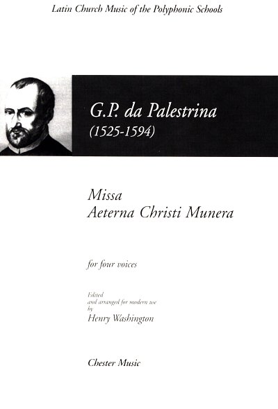 H. Washington: Missa Aeterna Christi Munera, GchKlav