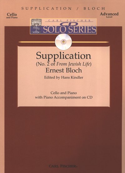 E. Bloch: Supplication (No. 2 of 'From Jewish Life'), VcKlav
