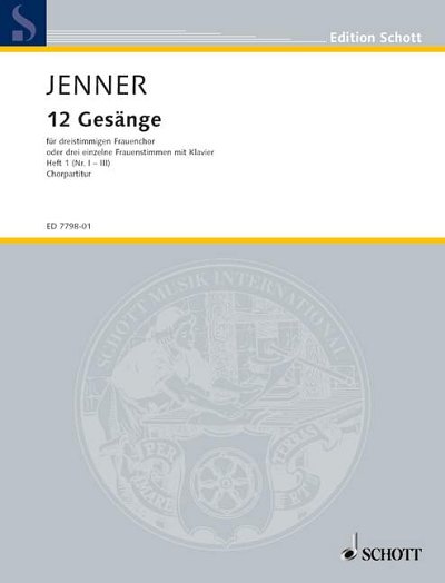 G. Jenner et al.: Zwölf Gesänge op. 3 Heft 1