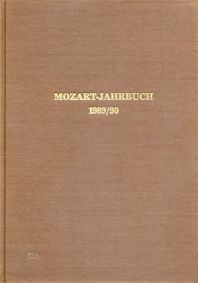 Zentralinstitut für : Mozart-Jahrbuch 1989/90 (Bu)