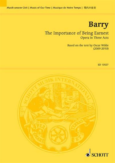 G. Barry: The Importance of Being Earnest