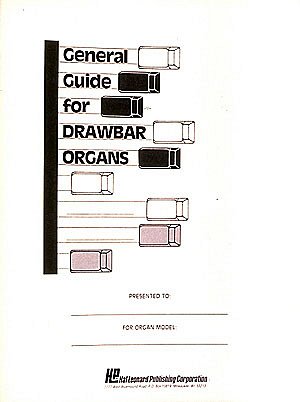 General Guide For Drawbar Organs, Org