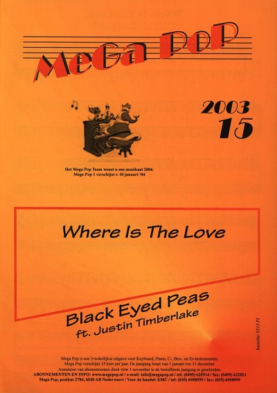 Black Eyed Peas: Where Is The Love Mega Pop 2003 15