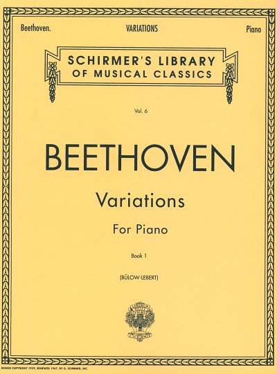 L. v. Beethoven: Variations - Book 1, Klav