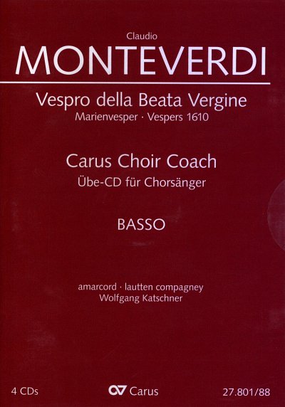 C. Monteverdi: Vespro della Beata Vergin, 7GsGch8OrchB (4CD)