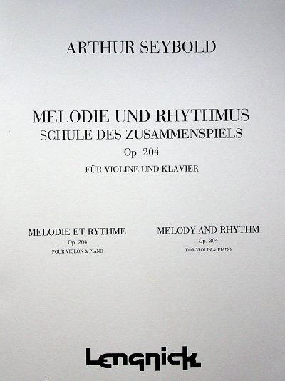 A. Seybold: Melodie and Rhythms Opus 204