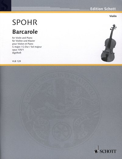 L. Spohr: Barcarole op. 135/1 , VlKlav