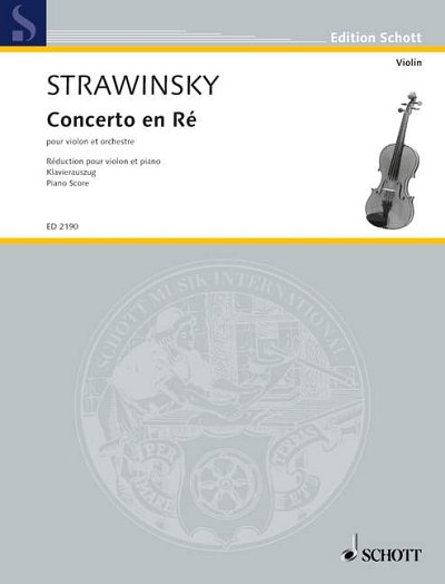 DL: I. Strawinsky: Concerto en ré - Konzert in D, VlOrch (KA