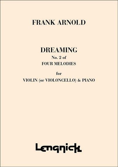 Four Melodies #2 - Dreaming Vln Vc Pn, VlVcKlv (Bu)