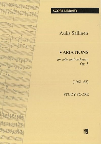 A. Sallinen: Variations op. 5, VcOrch (Stp)