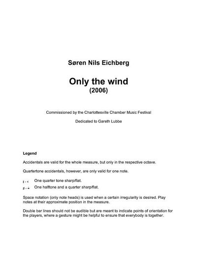 S.N. Eichberg: Only The Wind (Stsatz)