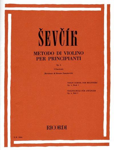 O. _ev_ík: Metodo di violino op. 6, Viol