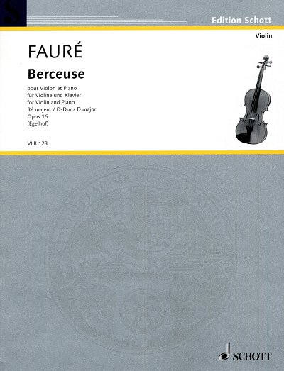G. Fauré: Berceuse op. 16 , VlKlav