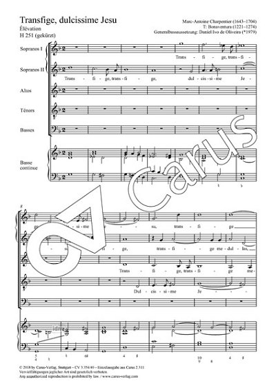 DL: M.-A. Charpentier: Transfige, dulcissime Jesu (H. 25 (Pa