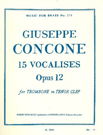 Concone Giuseppe + Cramer Johann Baptist: 15 Vocalises op. 22