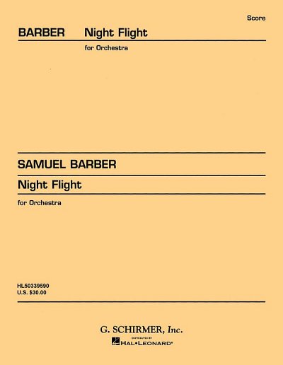 S. Barber: Night Flight, Op. 19a, Sinfo (Part.)