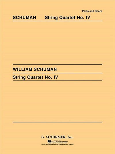 W.H. Schuman: String Quartet No. 4, 2VlVaVc (Stsatz)
