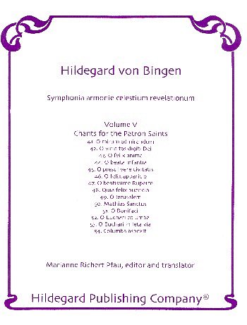 H. von Bingen: Symphonia Armoniae Caelestium Revelationum 5