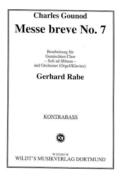 C. Gounod: Messe Breve 7 C-Dur, GchOrch (KB)