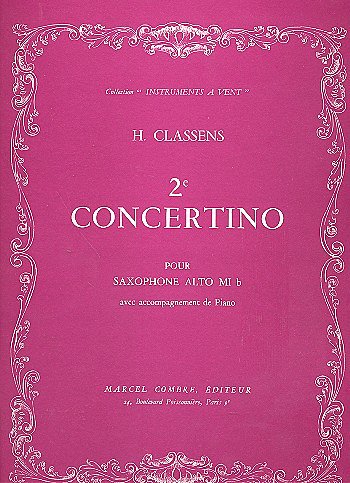 H. Classens: Concertino n°2, SaxKlav (KlavpaSt)