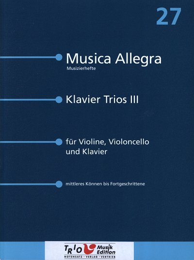 Leichte Trios 3, VlVcKlv (Pa+St)