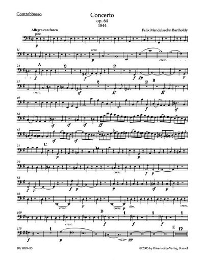 F. Mendelssohn Bartholdy: Konzert für Violine und Orchester e-Moll op. 64