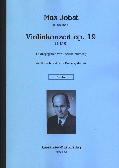 J. Max: Violinkonzert op. 19 (1938), Violine, Orchester