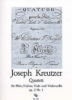 J. Kreutzer: Quartett D-Dur Op 2/1