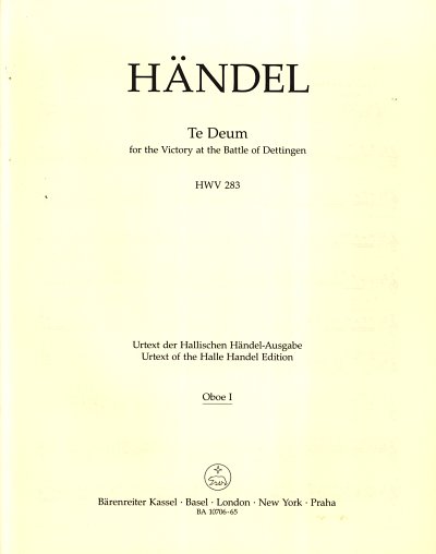 G.F. Händel: Te Deum for the Victory at, 3GesGchOrchB (HARM)