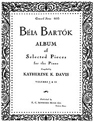 B. Bartók: Bela Bartok Album for Piano, Vol. I, Klav