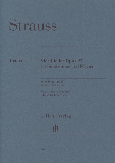 R. Strauss: Vier Lieder op. 27, GesTiKlav (Part)