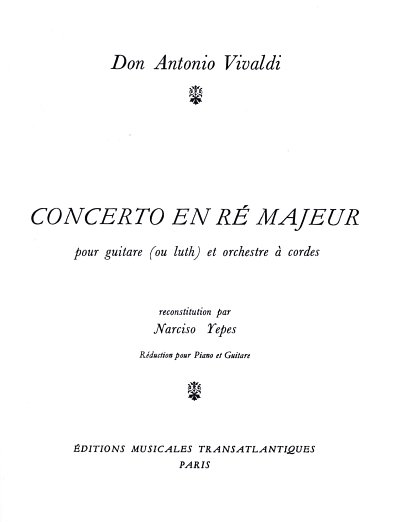 A. Vivaldi: Concerto en re majeur, GitKlav