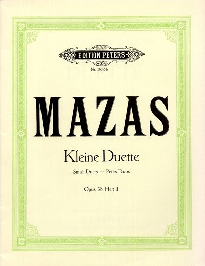 J.F. Mazas: 12 Kleine Duette 2 Op 38