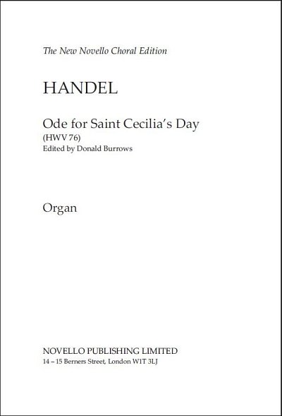 G.F. Händel: Ode For Saint Cecilia's Day, Org