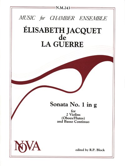 Guerre Elizabeth Claude Jacquet De La: Sonate 1 G-Moll
