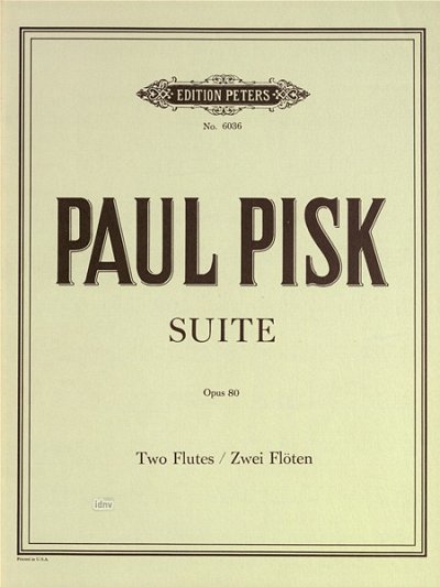 Pisk Paul A.: Suite Op 80