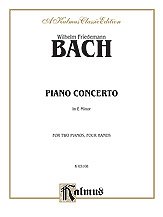 W.F. Bach y otros.: Bach: Piano Concerto in E Minor