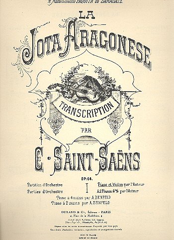 C. Saint-Saëns: Jota Aragonese Violon-Pia, VlKlav (KlavpaSt)