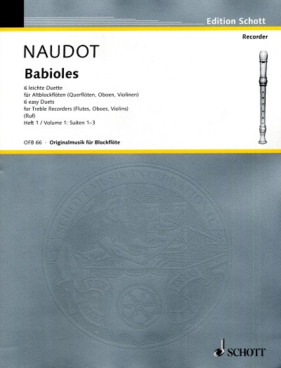 J.-C. Naudot: Babioles op. 10 , 2Abfl/FlObVl (Sppa)